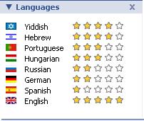 My Languages ranking